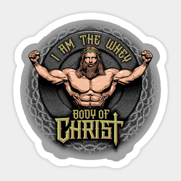 Body of Christ Sticker by dauntlessds